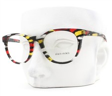 Alain Mikli Eyeglasses Glasses A03063 006 Black Red Yellow Stained Glass No Case