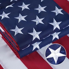US American Flag 3x5 Made in USA Luxury Embroidered United States Flag Outdoor 