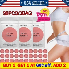 90Pcs GLP-1 Patches Weight loss Slimming Patches Natural Weight Management Tools