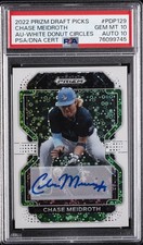 2022 PANINI PRIZM DRAFT PICKS #PDP129 CHASE MEIDROTH 6/50 PSA 10 AUTO 10