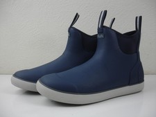 HUK Men's 12 M Rogue Wave Fishing Deck Boots Rain Waterproof Rubber Slip-On Blue