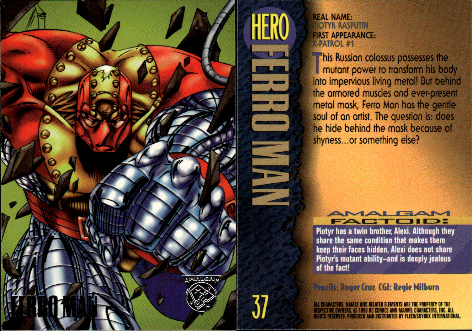 1996 Skybox Amalgam DC/Marvel Comics ~ Choose Your Card
