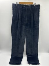 Carroll & Co Beverly Hills Men’s Pants Size 36x33 Corduroy BLACK MADE IN USA