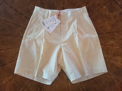 Orlebar Brown Aston Pleated NWT Casual Shorts Size 30 US Pebble Beige Cotton