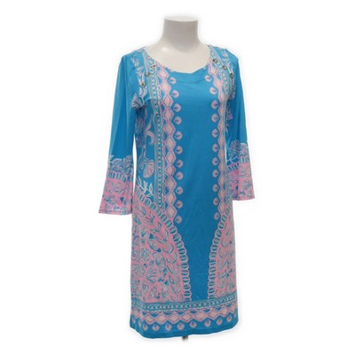 Lilly Pulitzer, Kleid, Größe: S, Blau/Pink/Mehrfarbig, Elasthan/Viskose #ppj