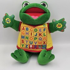 Vintage 1998 LeapFrog Read And Sing Toad Plush Tested ABC, Sing, Numbers, Games