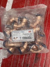 Pack 10 Copper Press Fit Water 15mm 90 Degree Elbow Fittings- WRAS Approved