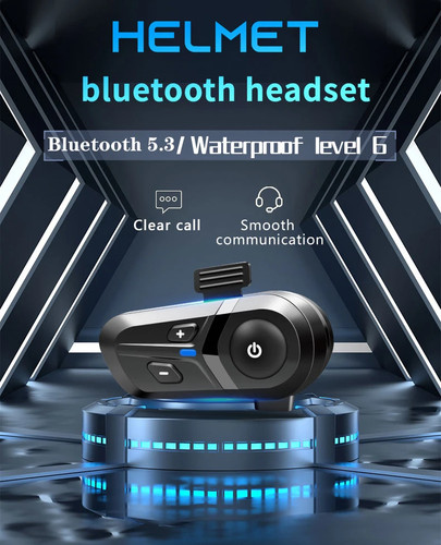 Moto Helmet Bluetooth Headset BT5.3 IPX6 Dustproof Waterproof CVC Noise Control - Picture 9 of 21
