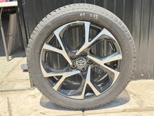 2018-2022 Toyota CHR WHEEL W/ TIRE MICHELIN 225/50R18 9/32" BLACK MACHINED #015