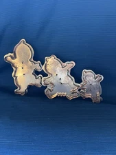 Michael Bonne Hard To Find Snowman Family Copper Cookie Cutters Holidays Winter