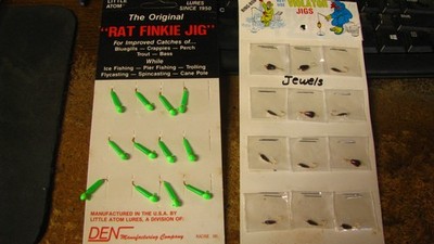 Ice jigs, NOS, NIP, 24 ct, size 12 and 10, free shipping