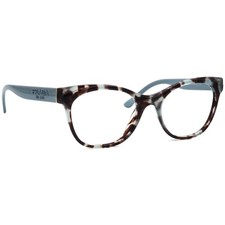 Prada Eyeglasses VPR 05W 05H-1O1 Havana Blue Cat Eye Frame Italy 53 19 140