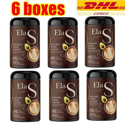 6x Ela S Coffee Instant Powder Mix Drink Avocado No Sugar Control Hunger Diet