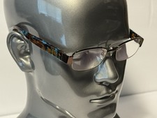 Coach HC5075 9244 Dark Brown Teal Confetti 51 mm Eyeglasses Used Frames