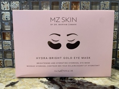 MZ skin Dr Zamani Hydra-Bright Gold Eye Mask 5 x 3 g NIB Brightening & Hydrating