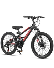 20 Inch Kids Bike, Kids Mountain Bike for Boys and Girls Ages 6-10, 21-Speed ...