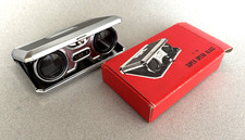 VINTAGE FOLDING POCKET BINOCULARS BOXED travelling theatre sport racing