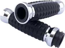 Drag Specialties Grenade 1" Hand Grips for 2008-2025 Harley Touring Softail