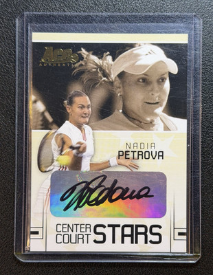 2006 Ace Authentic Nadia Petrova Center Court Stars Auto #CC-16 2