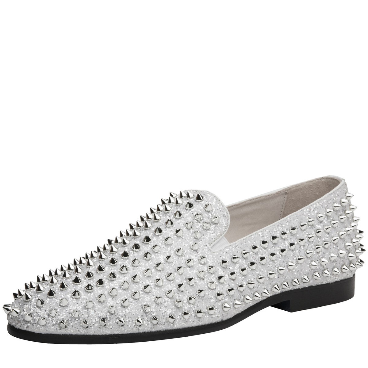 New J75 By Jump Luxor White Spike Studded Men