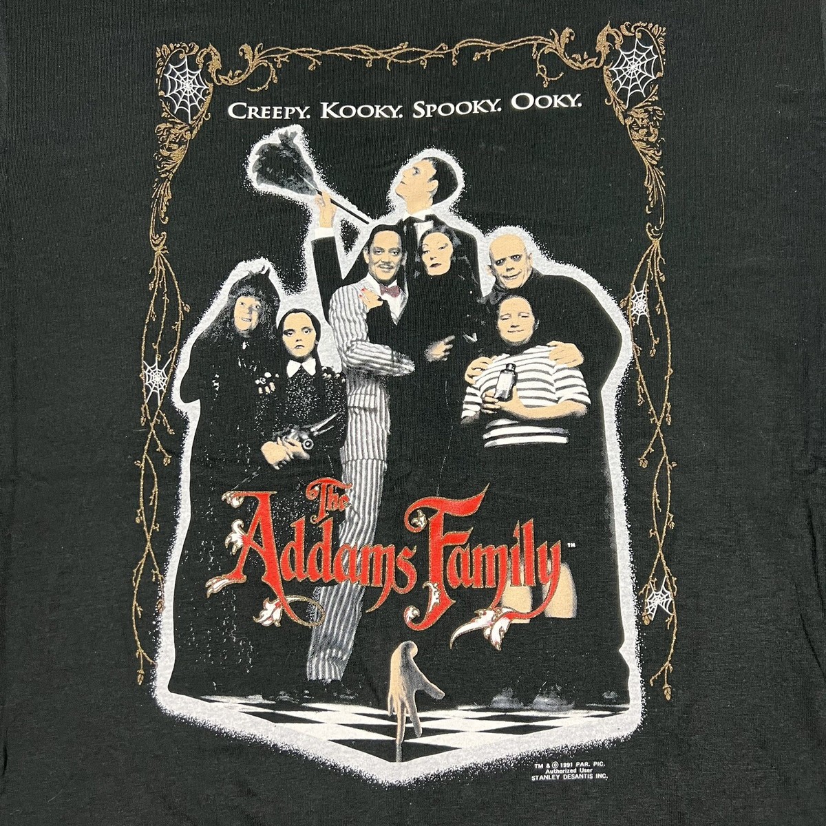 トップス 90s the addams family T-shirt XL Vintage 90s Addams Family Movie Promo T Shirt Single Stitch