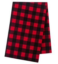 Trend Lab Red Black Buffalo Check Jumbo Deluxe Flannel Swaddle Blanket 48 X48