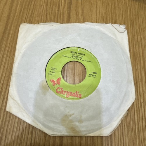 Jethro Tull-7”Vinyl Single-Witch’s Promise-Chrysalis Label WIP6077