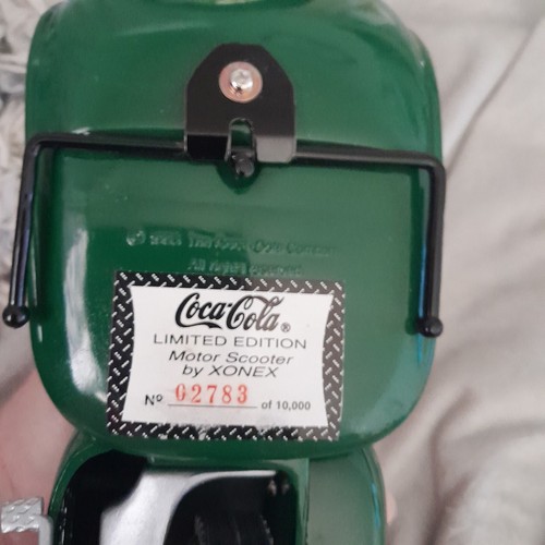 COCA-COLA 1995 “Wherever You Go”MINIATURE MOTOR SCOOTER 1:6 SCALE Die Cast #2783 - Picture 9 of 12