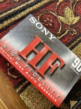 New Sealed Sony HF High Fidelity Normal Bias 90 Minute Cassette Tape Type I