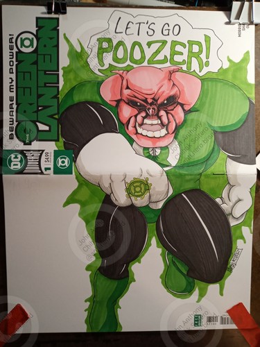 Grüne Laterne Rohling Kilowog Skizze - Bild 1 von 2