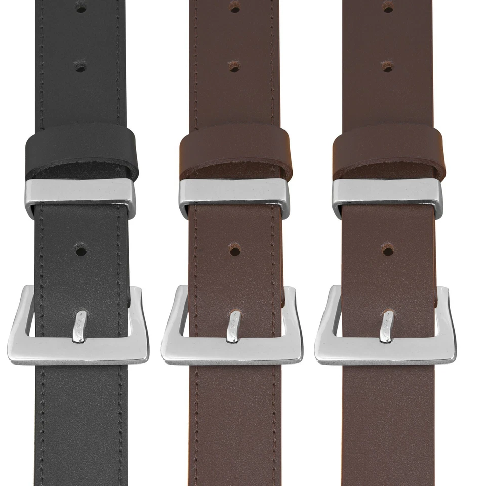 Mens Leather belt 100% genuine Leather black brown 30'' to 72'' waist sizes - Image 3 of 4