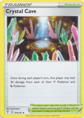 Crystal Cave 144/203 Uncommon Evolving Skies Pokemon TCG NM