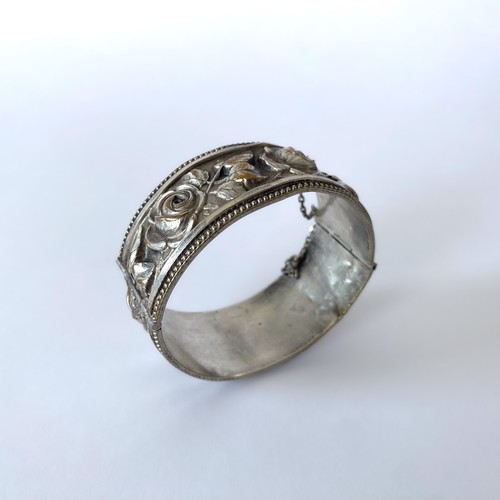 Vintage 1930s Silver Metal Art Deco Bracelet, Fabon Fse Paris - Picture 22 of 23