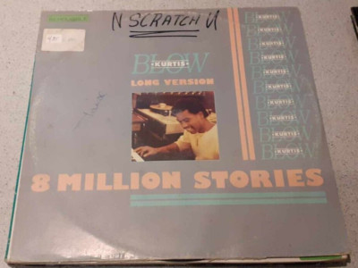 MAXI 12'' Kurtis Blow   8 Million Stories / AJ Scratch -VG/VG+- Mercury 880 170-1