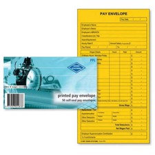 Zions Pay Kraft Printed Self-Seal Envelope 50pk Box of 10