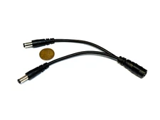 Connector 5.5mm x 2.1mm DC Power Splitter Cable Adapter 1 to 2 Way 5v 6v 12v E87