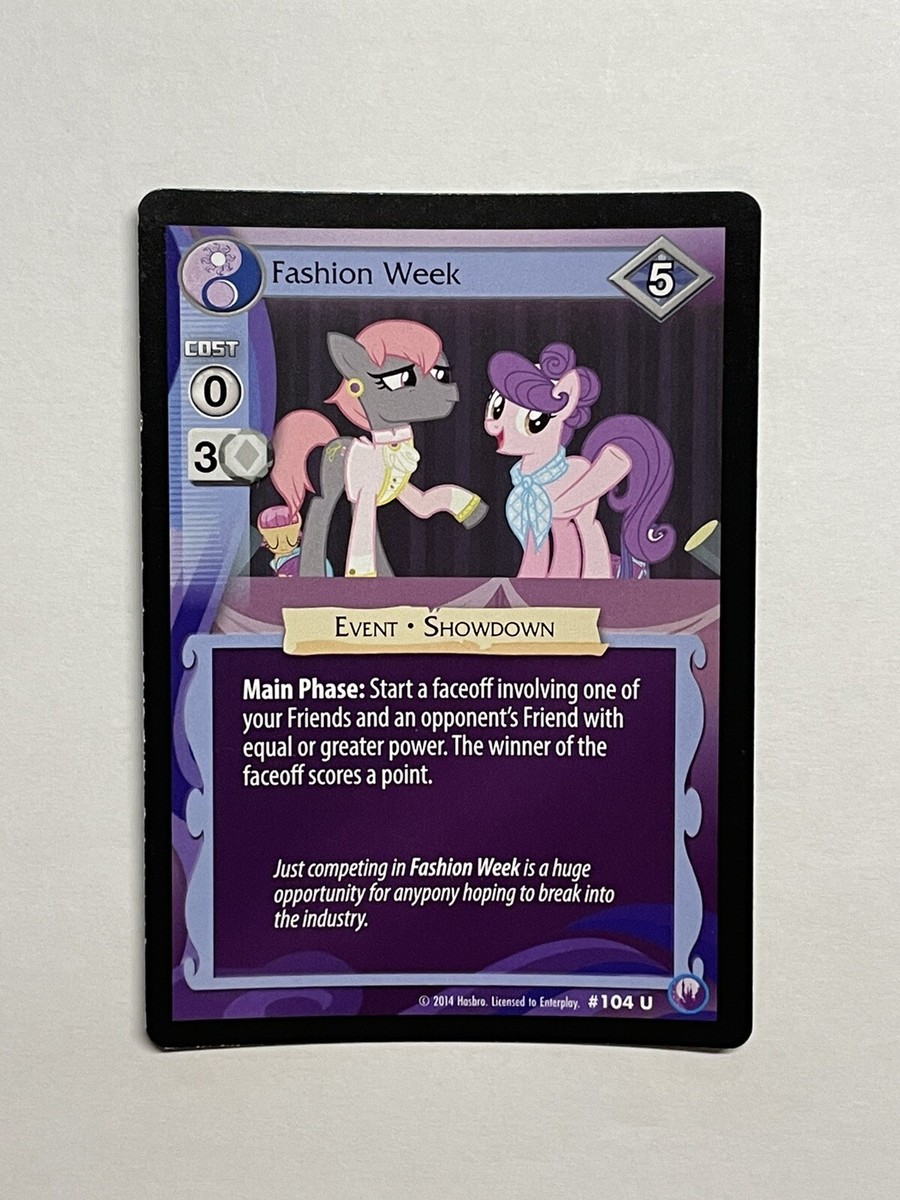 2014 My Little Pony Premiere Cards Enterplay Hasbro - Fashion Week