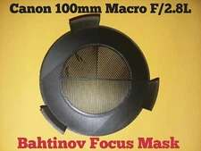 Bahtinov Mask Canon 100mm Macro F/2.8L lenses focus mask.