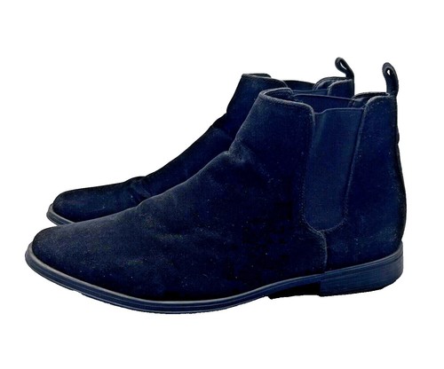  Black Suede Leather Chelsea‎ Ankle Boots mens sz 6 ASOS DESIGN chelsea boots in black suede | ASOS main image 4
