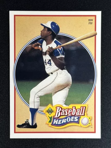 1991 Upper Deck Hank Aaron #23 Baseball Heroes Card Atlanta Braves HOF