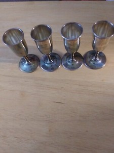 WEBSTER STERLING SILVER CORDIALS SET OF 4