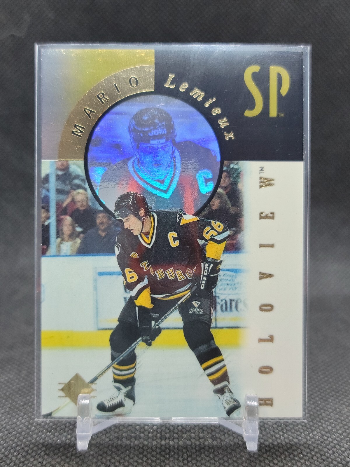 1995-96 Upper Deck SP Holoview Mario Lemieux FX17 Pittsburgh Penguins