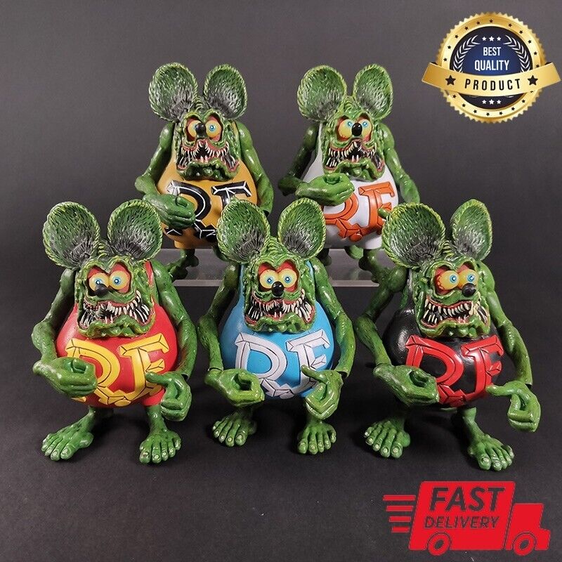 New Rat Fink Mouse PVC Action Figure Collectible Toys Model New Rat Fink Mouse PVC Action Figure Collectible Toys Model
