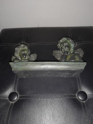 Portacandele vintage in resina cherubino Avon - Foto 7 di 7