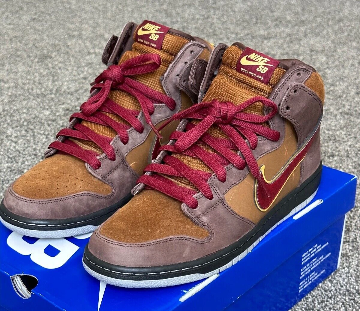 Nike sb dunk sales high homme brun