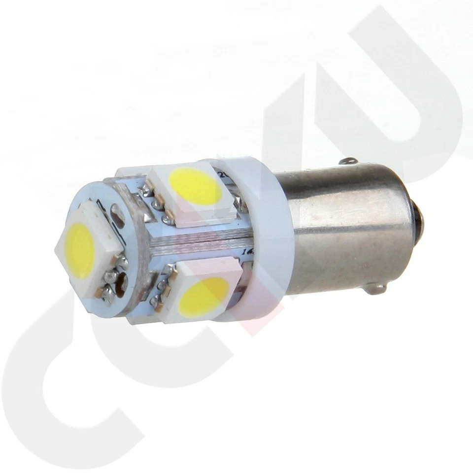 20 Piezas BA9S 5-5050-SMD LED Blanco Interior Instrumento Calibre Tablero Luz Lámpara 1816 Foto 2 de 4