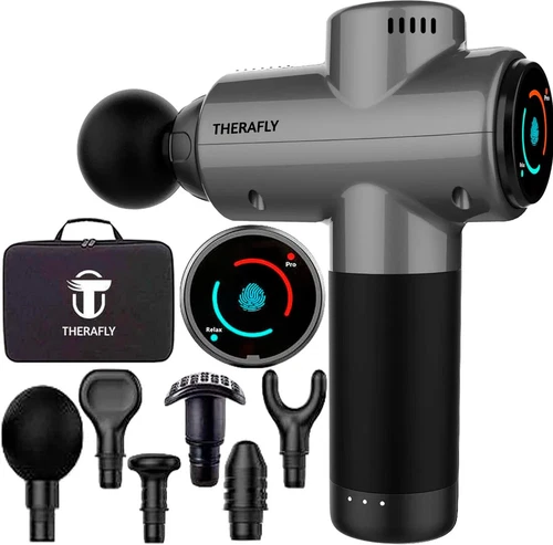 Massage Gun Deep Tissue - Handheld Electric for Pain Relief (Silver) NEW