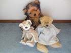 Three Plush Teddy Bears One is a Russ