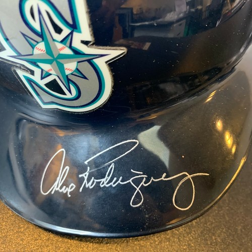 Alex Rodriguez Rookie Era Signed Seattle Mariners Game Model Helmet JSA COA - Picture 3 of 9