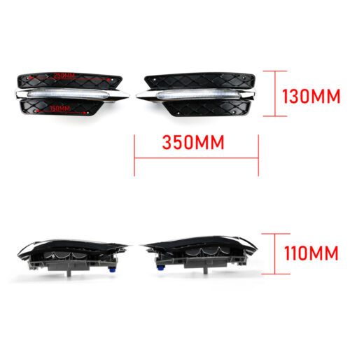 Daytime Running Light Fog Lamp DRL LED Pair Fit for Benz W204 C-Class 2013-2014# - Picture 4 of 13
